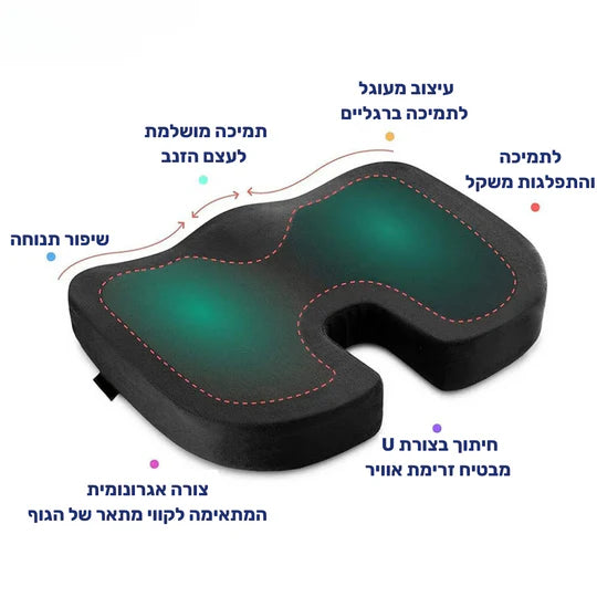 סטפ קאמפורתבלי סיטאיז - כרית אורטופדית להקלה על כאבים ושיפור הישיבה