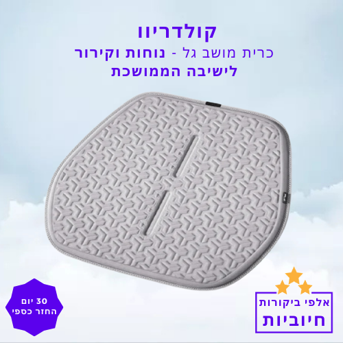 סטפ קאמפורתבלי קולדריוו - כרית קירור אורטופדית למושב הרכב
