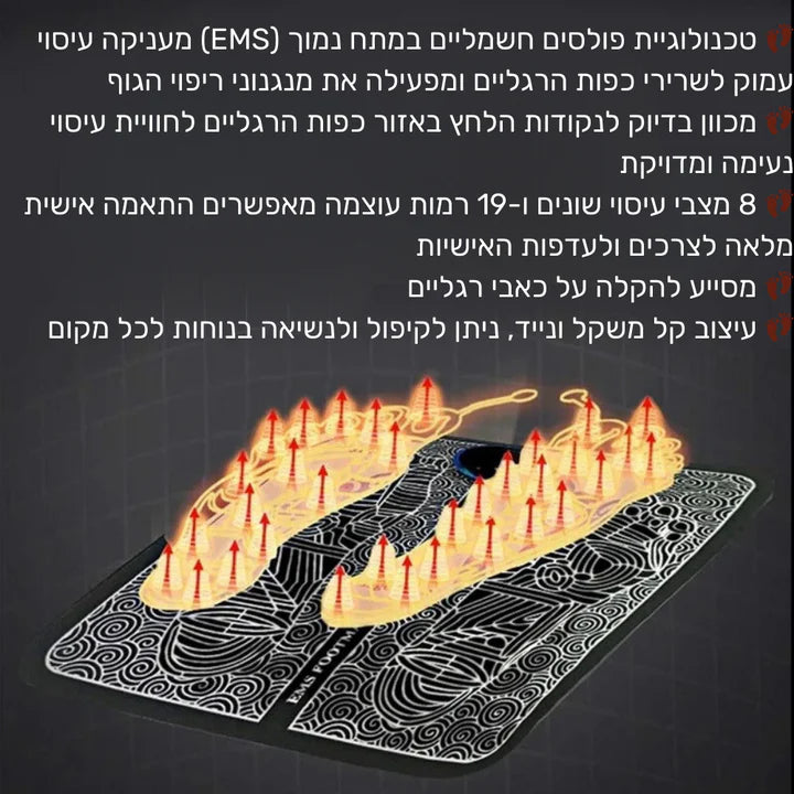 גראונדינג - מכשיר EMS לעיסוי כפות רגליים