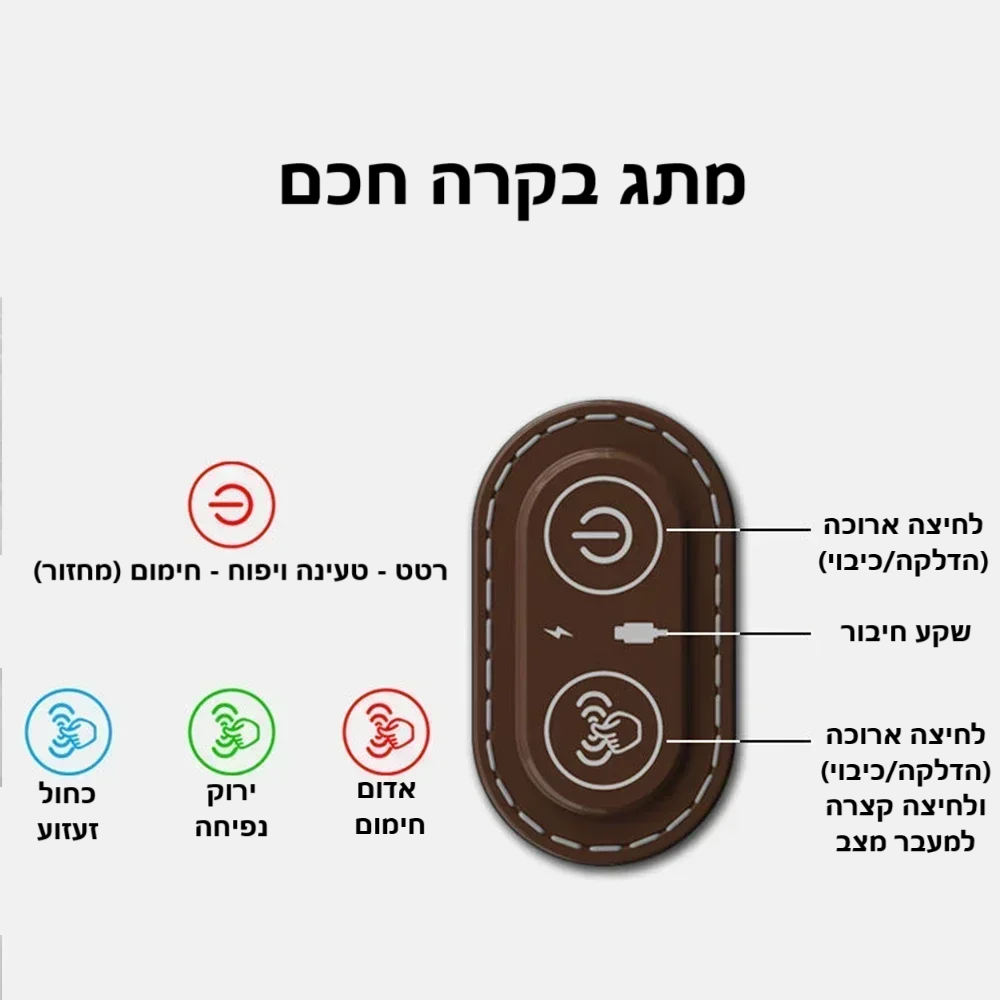 סטפ קאמפורתבלי ספיין רסט - מעסה צוואר חשמלי עם חימום ועיסוי ויברציה