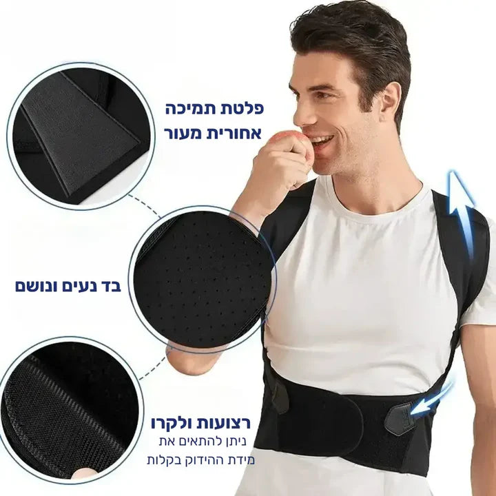 סטפ קאמפורתבלי ארגו אליין - פיתרון פשוט מושלם לשיפור יציבה ותמיכה לגב לאורך כל היום