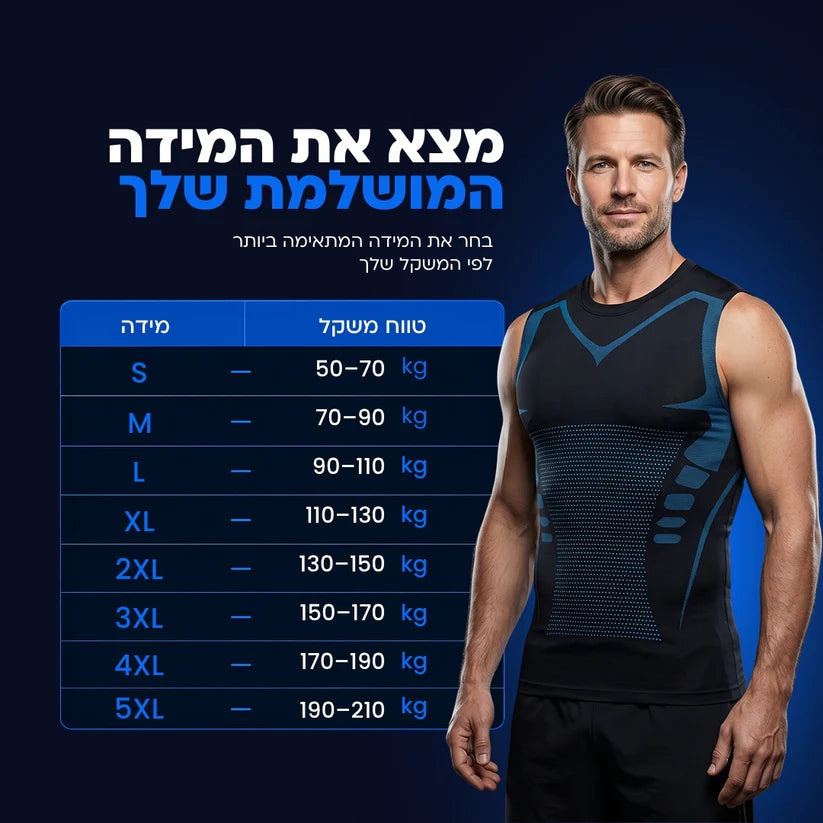 בודי פיט פרו - גופייה מחטבת ונושמת לשימוש יומיומי
